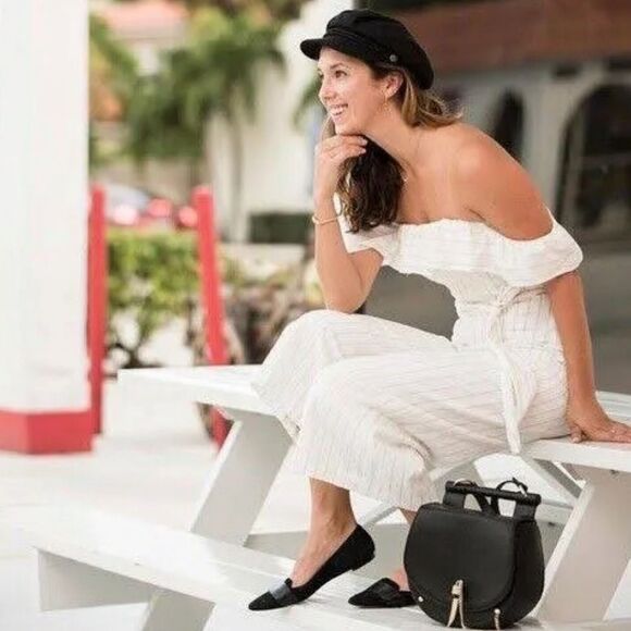 Club Monaco Off the Shoulder Jump Suit Size 00 - Picture 6 of 10